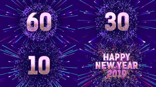 AE模板-2021新年活动晚会公司年会开场倒计时片头 New Year Countdown-精品资源站