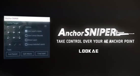 AE脚本-图层锚点中心点位置快速对齐排列工具 Anchor Sniper v1.0 + 使用教程-精品资源站