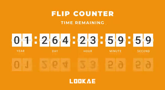 PR模板-数字时钟翻页倒计时动画 Flip Counter-精品资源站