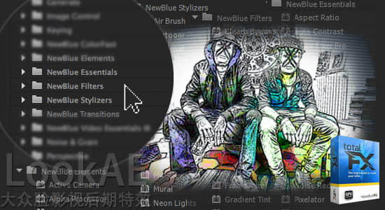 AE/PR 视觉特效+转场插件包 NewBlue TotalFX 3.0 build 160320 CE-精品资源站