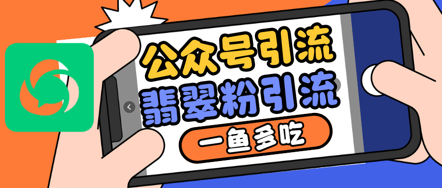 公众号低成本引流翡翠粉，高客单价，大力出奇迹一鱼多吃-精品资源站