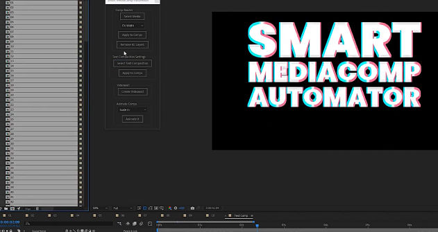 AE图片批量自动放入不同合成动画脚本 Aescripts Smart MediaComp Automator V1.0附使用教程
