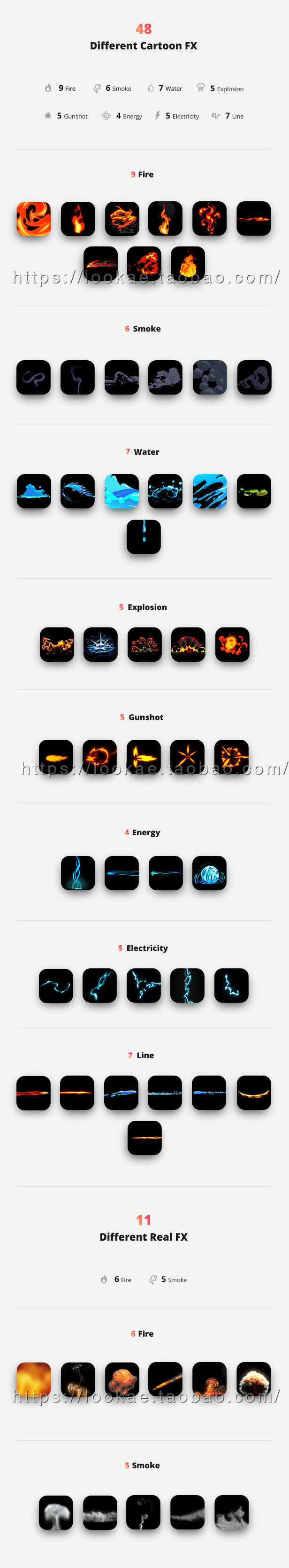 Premiere预设:59个卡通能量爆炸水流火焰烟雾MG动画元素PR模板-LookAE.com Premiere预设:59个卡通能量爆炸水流火焰烟雾MG动画元素PR模板