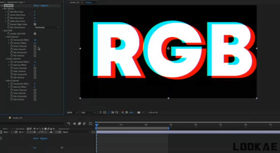 中文汉化AE插件-RGB色彩通道分离故障复古视觉特效 RGB Split v1.0.0-精品资源站