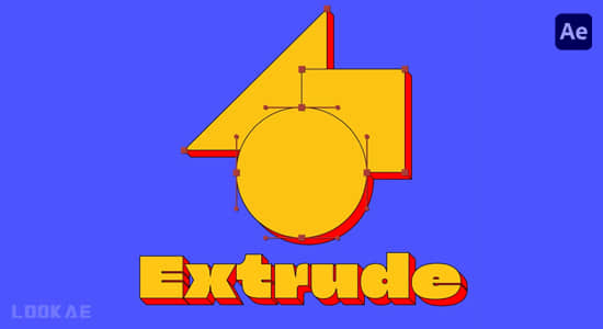 中文汉化AE插件-文字蒙版图形层拉伸挤压效果 Extrude v1.0.0 Win/Mac+使用教程-精品资源站