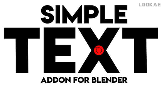 Blender插件-三维文字动画预设 Simple Text Addon V1.1.1-精品资源站