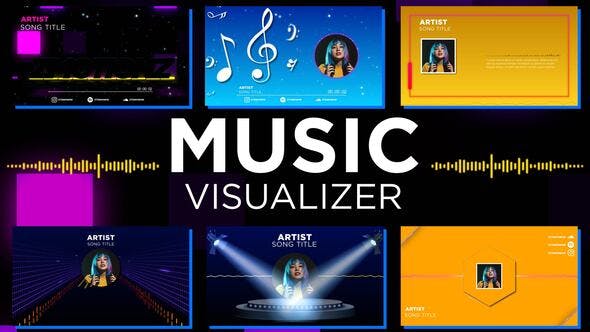 AE模板-音频可视化图形包装展示动画 Music Visualizer Pack-精品资源站
