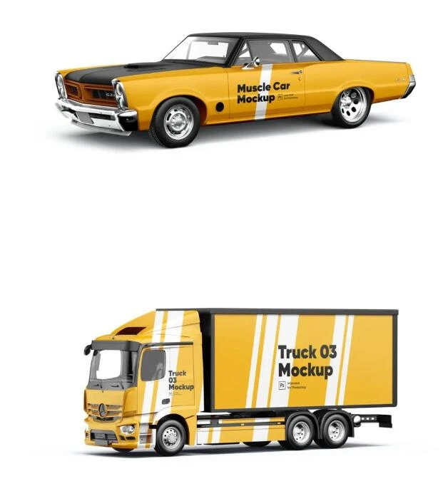 高级交通工具VI样机合集PSD模板