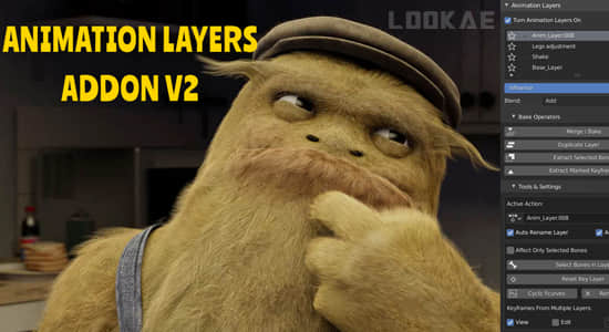 图层动画控制Blender插件 Animation Layers V2.1.8.6-精品资源站