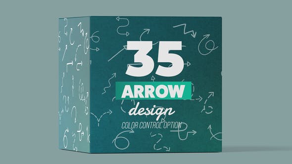 AE模板-35个线条箭头生成动画元素 Arrow Pack-精品资源站