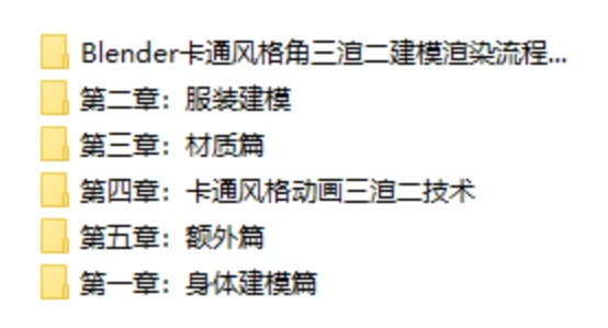 Blender中文教程卡通风格角色三渲二