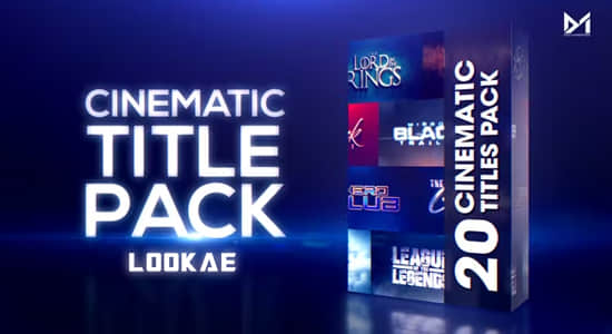 AE模板-20个电影史诗震撼大片文字标题片头 Cinematic Title Pack-精品资源站