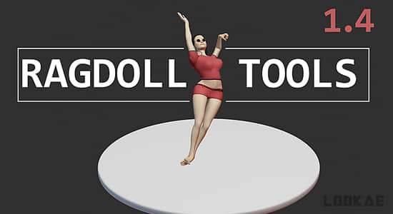 多边形骨骼布偶效果模拟Blender插件 Ragdoll Tools V1.4.9-精品资源站