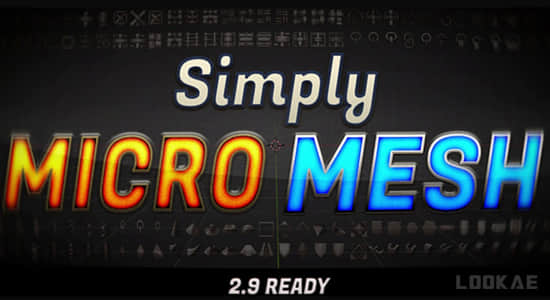 快速创建生成网格模型Blender插件 Simply Micro Mesh v1.1-精品资源站