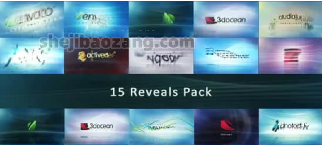 AE模板-15组商务企业简洁明亮LOGO标志展示小片头动画 Corporate Logo Pack
