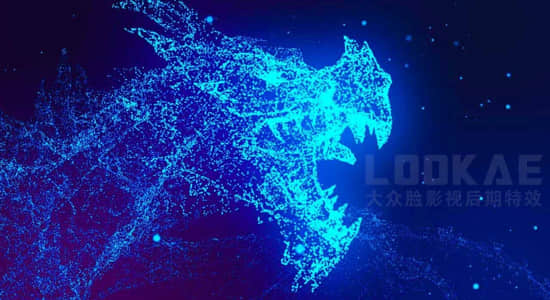AE教程-使用Stardust插件制作漂亮的三维翼龙粒子特效 Dragon effects-精品资源站