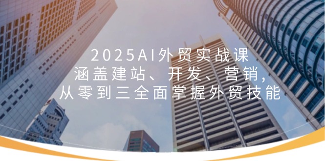 2025AI外贸实战课：涵盖建站、开发、营销, 从零到三全面掌握外贸技能-精品资源站