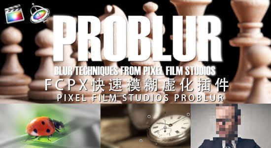 FCPX 快速局部模糊虚化插件 PIXEL FILM STUDIOS – PROBLUR-精品资源站