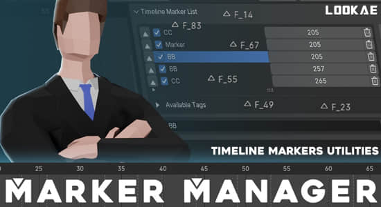 Blender插件-时间轴标记管理器 Marker Manager V1.0.0-精品资源站