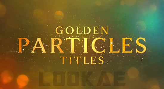 AE模板-金色闪耀光斑粒子颁奖典礼文字标题开场片头 Awards Particles Titles Luxury Titles-精品资源站