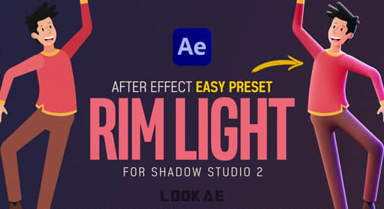 图形内发光伪3D投射阴影AE预设 Free Inner Lighting Preset Pack – Shadow Studio 2-精品资源站