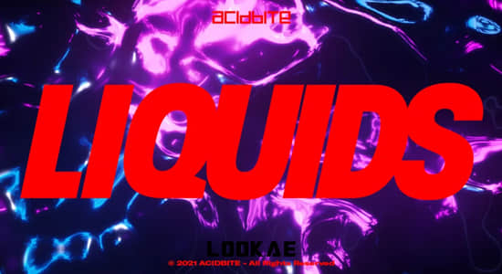 4K视频素材-14个抽象流体纹理背景循环动画 Acidbite LIQUIDS-精品资源站
