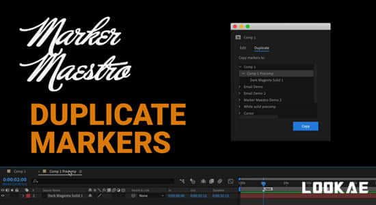 AE脚本-添加删除编辑标记工具 MarkerMaestro v1.0-精品资源站