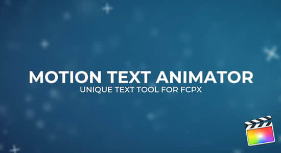 FCPX插件-6组抖动变化文字标题动画 Motion Text Animator-精品资源站