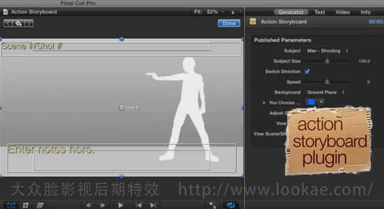 FCPX插件：动作电影场景分镜头故事动画 FCPeffects – Action Storyboard-精品资源站