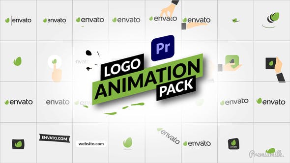 PR模板-32个简洁明亮LOGO标志动画片头 Logo Animation Pack for Premiere Pro-精品资源站