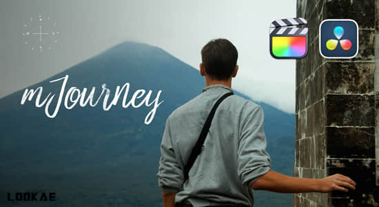 FCPX插件-短视频VLOG旅行游记箭头图形文字标题特效转场动画 mJourney-精品资源站