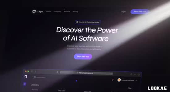 AE模板-公司企业网站网页展示宣传介绍动画 Website Promo Teaser-精品资源站