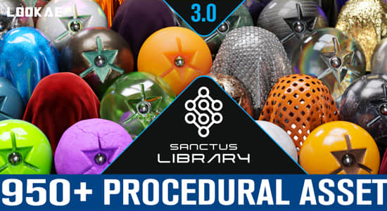 Blender插件-程序化材质预设库 Sanctus Library V3.1.1 – Procedural Materials-精品资源站