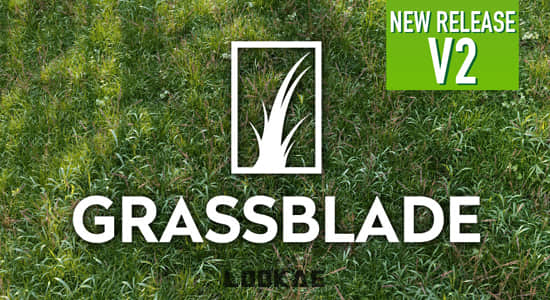 Blender插件-三维草地花卉生成工具 Grassblade V2.2-精品资源站