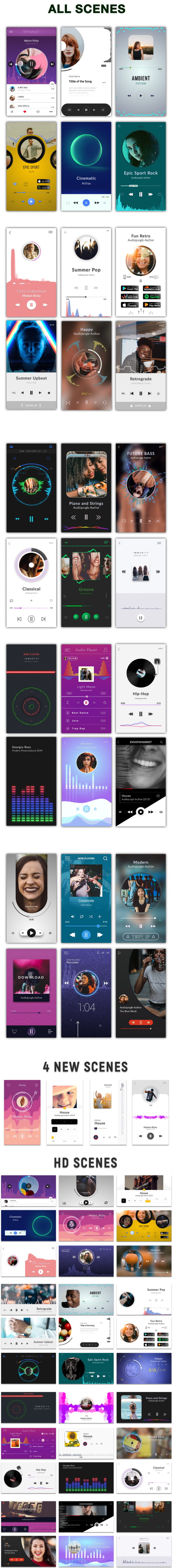 AE模板-34种手机竖屏音乐播放器界面音频可视化效果 Music Visualization Players for Instagram Story-LookAE.com AE模板-34种手机竖屏音乐播放器界面音频可视化效果 Music Visualization Players for Instagram Story
