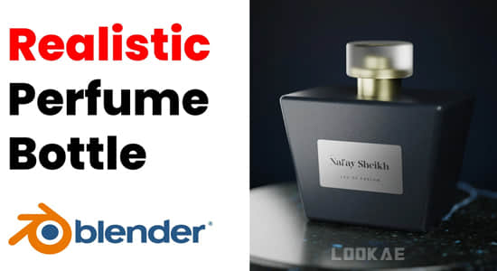 Blender教程-简单逼真香水产品渲染制作 Blender 3D Easy Realistic Perfume Product Visualization-精品资源站
