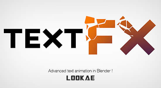 Blender插件-3D文本动画特效 Text Effects v0.99l-精品资源站
