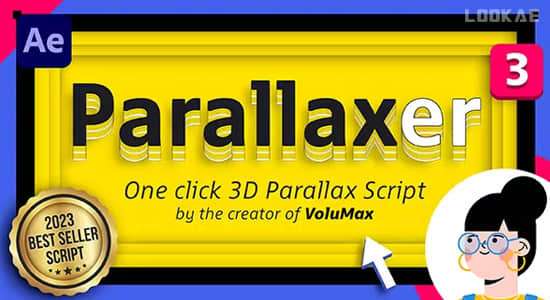 AE脚本-一键快速生成摄像机空间视差MG场景动画 Parallaxer v3.0+使用教程-精品资源站