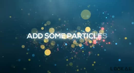 AE模板-40个唯美漂亮粒子文字标题动画 Particles Titles-精品资源站