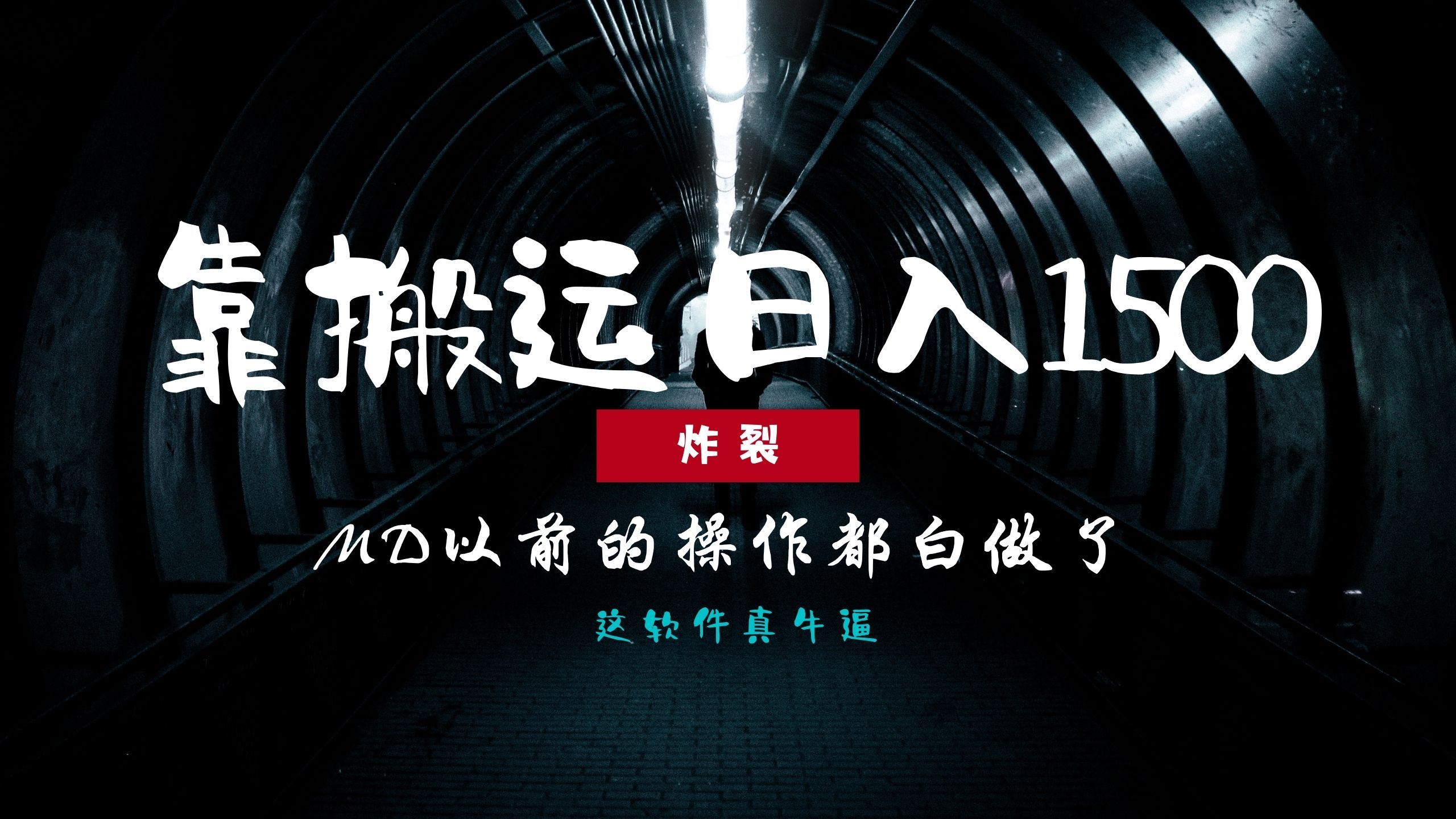 （13568期）炸裂！0基础搬运也能批量日赚1500+，以前的操作都白做了！-精品资源站