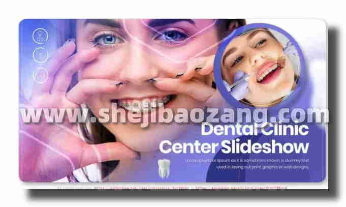 AE模版 牙科宣传视频After Effects模板 Dental Clinic Center Slideshow