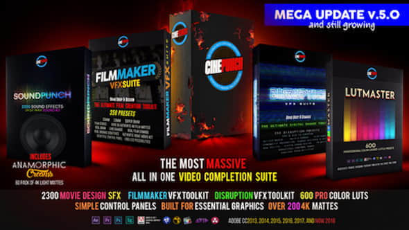 视频特效LUTs调色素材音效预设套装 CINEPUNCH Master Suite 5.0 Win/Mac-精品资源站