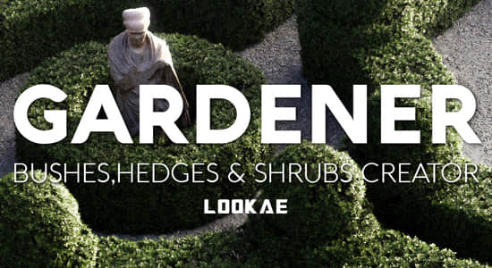 Blender插件-真实花园灌木生成工具 Gardener Pro V3 – Bushes,Hedges & Shrubs Creator-精品资源站