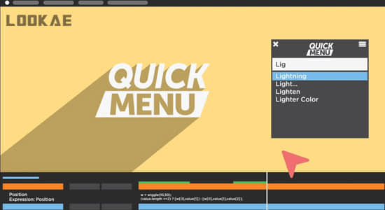 AE脚本-特效预设快速检索查找应用工具 Quick Menu v3.0.1 + 使用教程-精品资源站