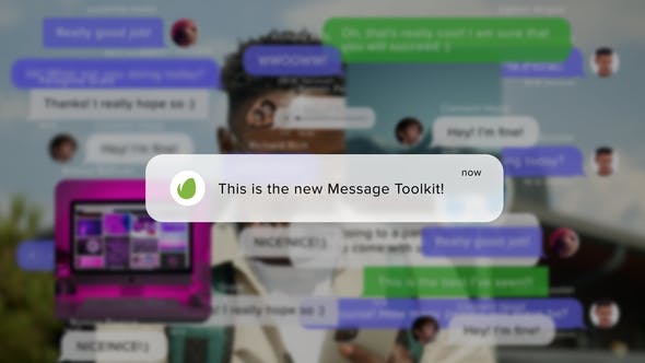 AE模板-手机聊天短信微信消息弹窗气泡动画 Message Toolkit-精品资源站
