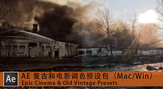 AE 复古和电影调色预设包（Mac/Win）Epic Cinema & Old Vintage Presets-精品资源站