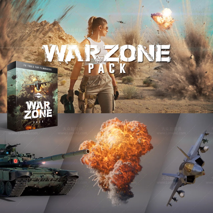 4K视频素材-538个飞机坦克战斗机导弹火焰爆炸战争特效合成动画 有透明通道-LookAE.com 4K视频素材-538个飞机坦克战斗机导弹火焰爆炸战争特效合成动画 有透明通道