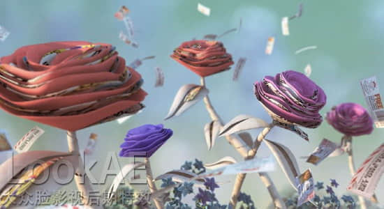 C4D/AE教程：纸张花朵动画场景材质渲染合成教程 FXPHD – AFX225 Design and Animation with Cinema 4D and After Effects-精品资源站