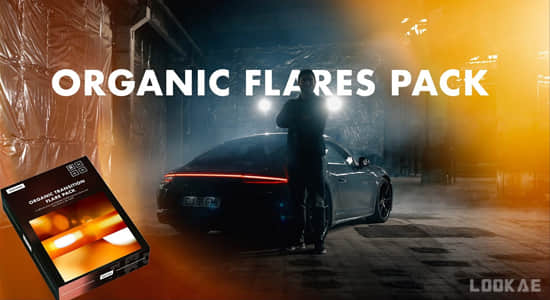 50个有机金色耀斑光效动画4K视频素材 Organic Flare Pack-精品资源站