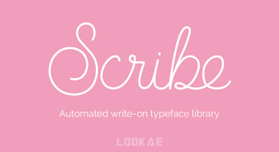 AE脚本-文字书写描边手写字动画 Scribe v2.0-精品资源站